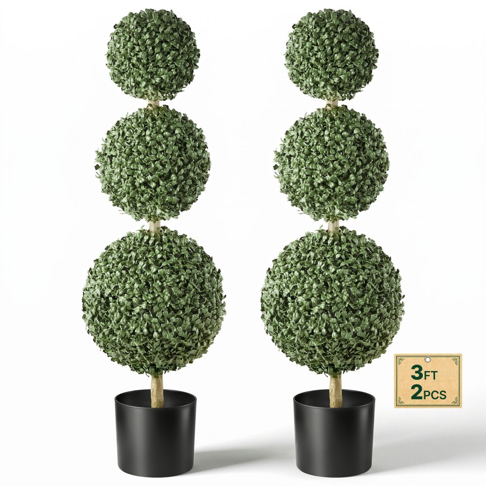 Τεχνητό Topiary VEVOR Boxwood Triple Ball Σετ 2 διακοσμητικών πρασίνου, Premium PE Fax Trees, Faux Green Plant για όλο το χρόνο, εσωτερικούς και εξωτερικούς χώρους, για μπροστινή πόρτα, είσοδο, βεράντα, μπαλκόνι, αίθριο, κήπο Τεχνητό Topiary VEVOR Boxwood Triple Ball Σετ 2 διακοσμητικών πρασίνου, Premium PE Fax Trees, Faux Green Plant για όλο το χρόνο, εσωτερικούς και εξωτερικούς χώρους, για μπροστινή πόρτα, είσοδο, βεράντα, μπαλκόνι, αίθριο, κήπο