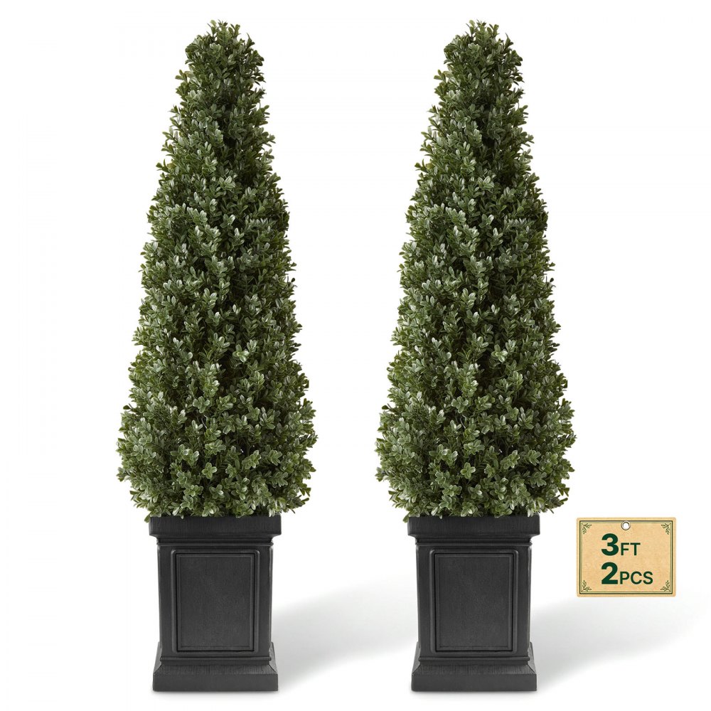 Τεχνητό φυτό VEVOR Boxwood Topiary 1000 mm Σετ 2 τεμαχίων με ανθεκτική γλάστρα, ψεύτικα δέντρα PE υψηλής ποιότητας, ψεύτικο πράσινο φυτό εσωτερικού και εξωτερικού χώρου όλο το χρόνο για μπροστινή πόρτα, είσοδο, βεράντα, μπαλκόνι, αίθριο, κήπο Τεχνητό φυτό VEVOR Boxwood Topiary 1000 mm Σετ 2 τεμαχίων με ανθεκτική γλάστρα, ψεύτικα δέντρα PE υψηλής ποιότητας, ψεύτικο πράσινο φυτό εσωτερικού και εξωτερικού χώρου όλο το χρόνο για μπροστινή πόρτα, είσοδο, βεράντα, μπαλκόνι, αίθριο, κήπο