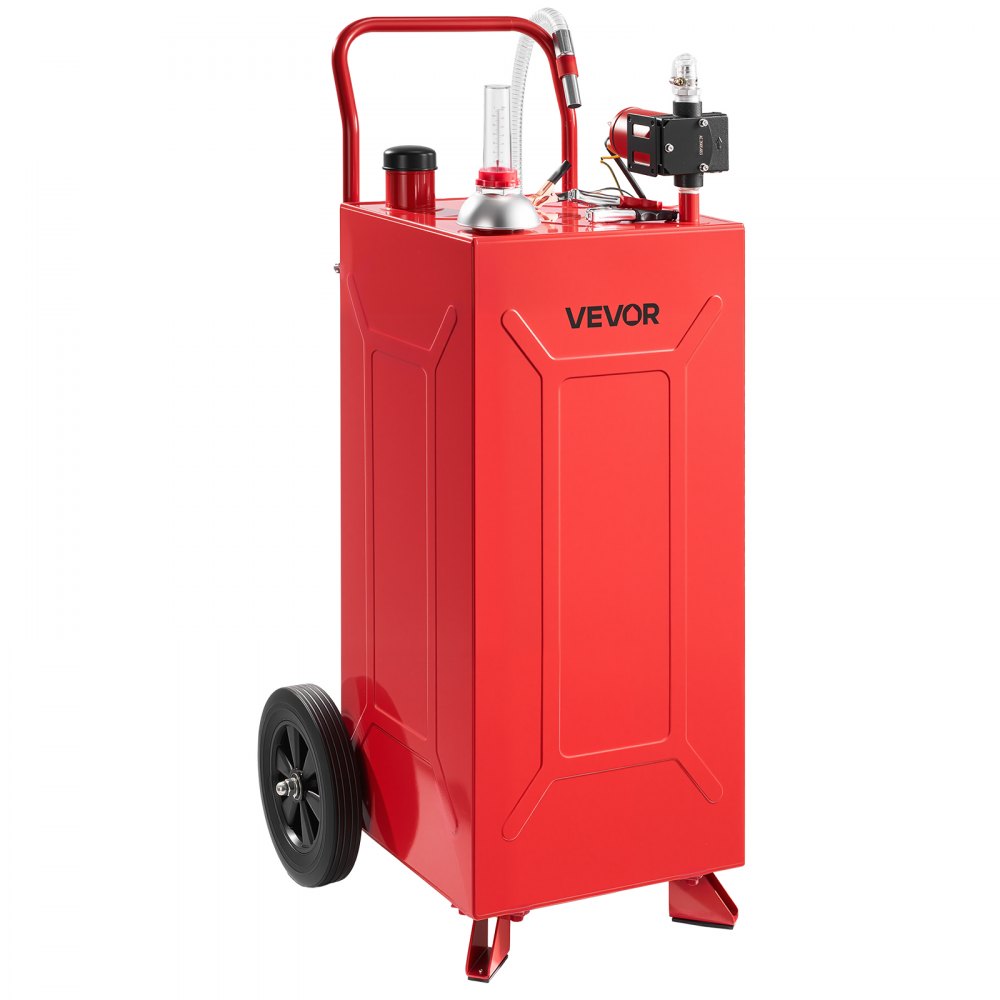 VEVOR 113,6L Fuel Gas Caddy, από ανθρακούχο χάλυβα, φορητή δεξαμενή αποθήκευσης μεταφοράς καυσίμου με ηλεκτρική αντλία και 2 τροχούς, δοχείο βενζίνης ντίζελ, για αυτοκίνητα, χλοοκοπτικά, ATV, σκάφη, μοτοσικλέτες, κόκκινο VEVOR 113,6L Fuel Gas Caddy, από ανθρακούχο χάλυβα, φορητή δεξαμενή αποθήκευσης μεταφοράς καυσίμου με ηλεκτρική αντλία και 2 τροχούς, δοχείο βενζίνης ντίζελ, για αυτοκίνητα, χλοοκοπτικά, ATV, σκάφη, μοτοσικλέτες, κόκκινο