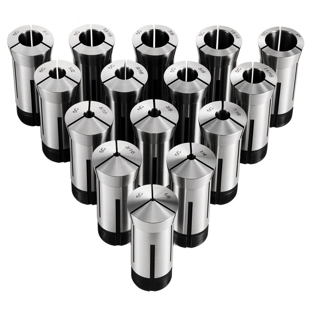 Σετ κόλετ VEVOR 5C Σετ τσοκ ακριβείας 1/8"-1" 15 τεμαχίων στρογγυλών κόλετ 5C, για φρέζες, πρέσες τρυπανιών, εργαλείο τσοκ τόρνου υψηλής συγκέντρωσης TIR 0,0008" με θήκη αποθήκευσης, σκληρυμένο και τροχισμένο Σετ κόλετ VEVOR 5C Σετ τσοκ ακριβείας 1/8"-1" 15 τεμαχίων στρογγυλών κόλετ 5C, για φρέζες, πρέσες τρυπανιών, εργαλείο τσοκ τόρνου υψηλής συγκέντρωσης TIR 0,0008" με θήκη αποθήκευσης, σκληρυμένο και τροχισμένο