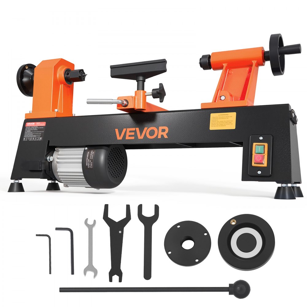 Τόρνος Ξύλου VEVOR 1/2 HP 254 mm x 465 mm Επιτραπέζιος Τόρνος Ξύλου 5 Ταχύτητες, 650/1100/1600/2200/3200 RPM, με Στήριγμα Εργαλείων & Κλειδιά, Βαρέως Τύπου, για Αρχάριους και Λάτρεις των DIY Ξυλουργικών Εργασιών, Ξυλοτορνευτικών Εργασιών Τόρνος Ξύλου VEVOR 1/2 HP 254 mm x 465 mm Επιτραπέζιος Τόρνος Ξύλου 5 Ταχύτητες, 650/1100/1600/2200/3200 RPM, με Στήριγμα Εργαλείων & Κλειδιά, Βαρέως Τύπου, για Αρχάριους και Λάτρεις των DIY Ξυλουργικών Εργασιών, Ξυλοτορνευτικών Εργασιών