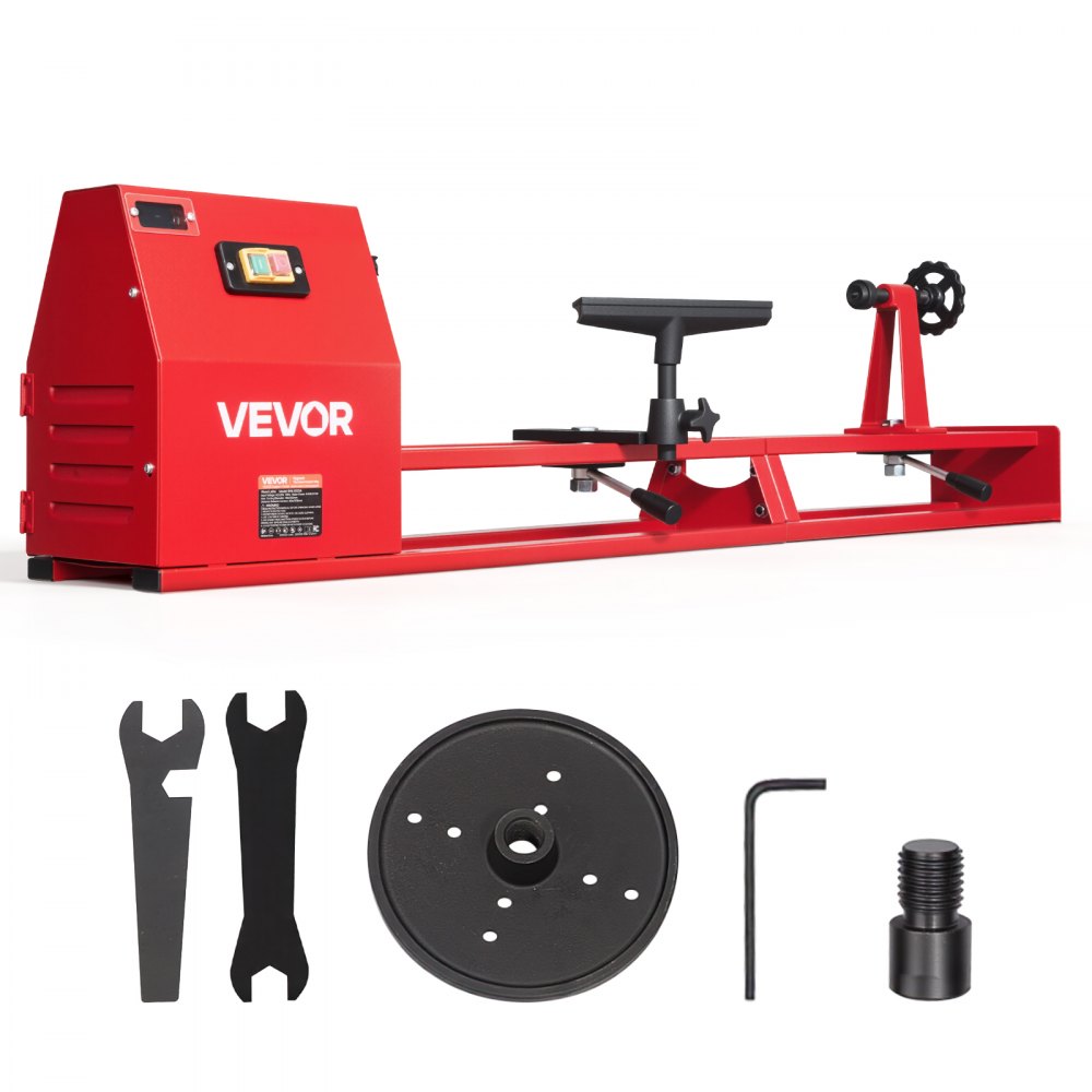 Τόρνος Ξύλου VEVOR 1/2 HP 355 x 1016 mm Επιτραπέζιος Τόρνος Ξύλου 4 Ταχύτητες, 720/1240/1750/2150 RPM, με Στήριγμα Εργαλείου, Κλειδιά, Πρόσοψη, Βαρέως Τύπου, για Αρχάριους Επαγγελματίες Ξυλουργικής, Ξυλοτορνευτές Τόρνος Ξύλου VEVOR 1/2 HP 355 x 1016 mm Επιτραπέζιος Τόρνος Ξύλου 4 Ταχύτητες, 720/1240/1750/2150 RPM, με Στήριγμα Εργαλείου, Κλειδιά, Πρόσοψη, Βαρέως Τύπου, για Αρχάριους Επαγγελματίες Ξυλουργικής, Ξυλοτορνευτές