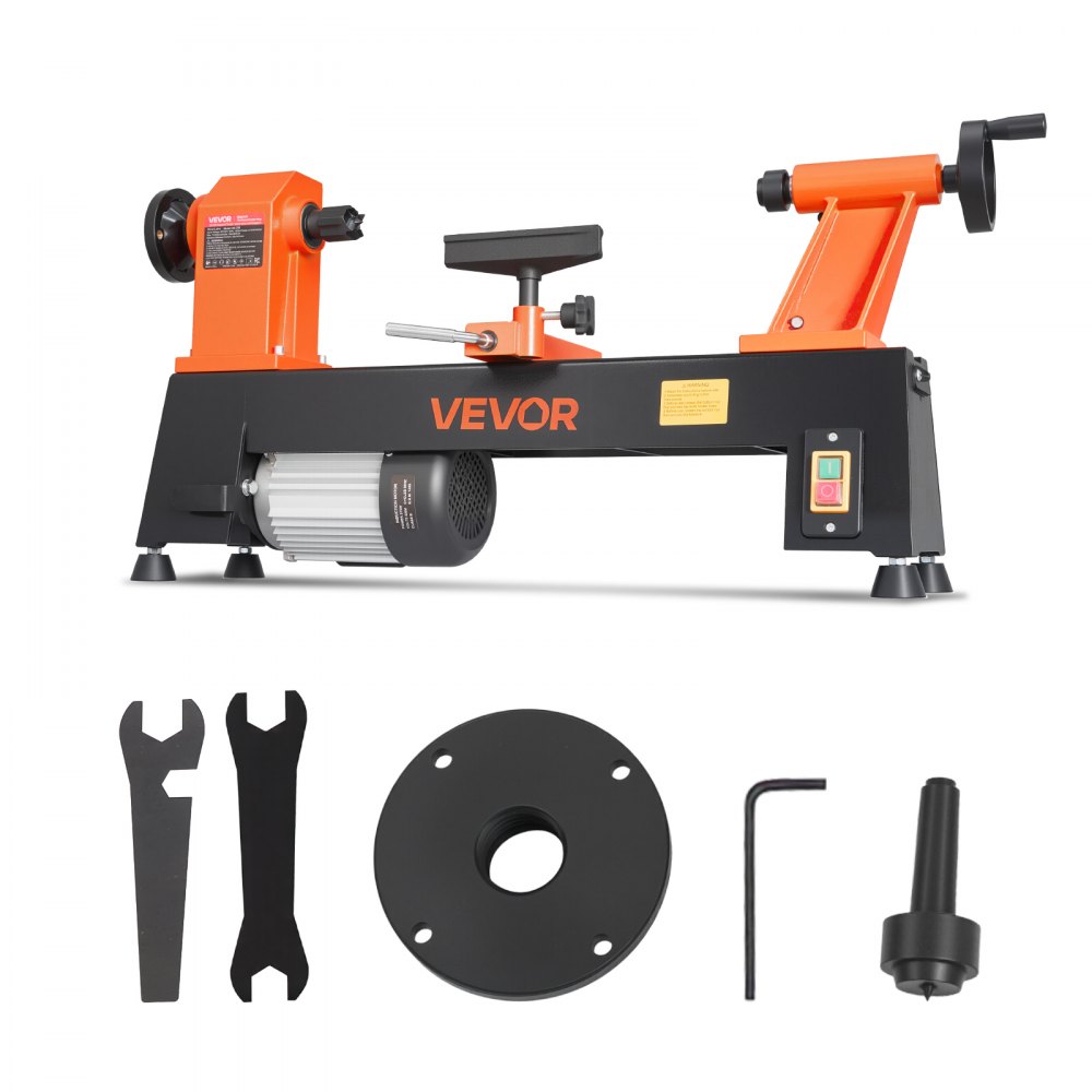 Τόρνος Ξύλου VEVOR 3/4 HP 304 x 465 mm Επιτραπέζιος Τόρνος Ξύλου 5 Ταχύτητες, 650/1100/1600/2200/3200 RPM, με Στήριγμα Εργαλείου, Κλειδί, Πρόσοψη, Βαρέως Τύπου, για Αρχάριους Επαγγελματίες Ξυλουργικής και Τορνευτήρια Τόρνος Ξύλου VEVOR 3/4 HP 304 x 465 mm Επιτραπέζιος Τόρνος Ξύλου 5 Ταχύτητες, 650/1100/1600/2200/3200 RPM, με Στήριγμα Εργαλείου, Κλειδί, Πρόσοψη, Βαρέως Τύπου, για Αρχάριους Επαγγελματίες Ξυλουργικής και Τορνευτήρια