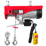 Ηλεκτρικός ανυψωτήρας VEVOR, ανυψωτική ικανότητα 2200 lbs, βαρούλκο από ηλεκτρικό σύρμα από χάλυβα 1600 W 220 V με ενσύρματο τηλεχειριστήριο 14 ποδών, ύψος ανύψωσης μονού καλωδίου 40 ποδών &amp; κινητήρας καθαρού χαλκού, για εργοστάσιο αποθήκης γκαράζ | VEVOR GR