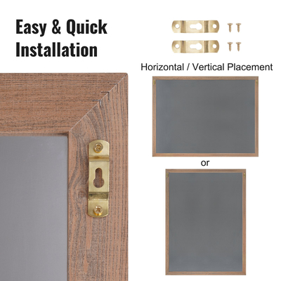 VEVOR Μαγνητικός πίνακας κιμωλίας, κρεμαστές πινακίδες μηνυμάτων με κιμωλίες και γόμα, vintage ξύλινη πινακίδα μαυροπίνακα, ρουστίκ καφέ πλαίσιο και πίνακες ανακοινώσεων, 35"x46", Κουζίνα, Διακόσμηση σπιτιού, Γάμος