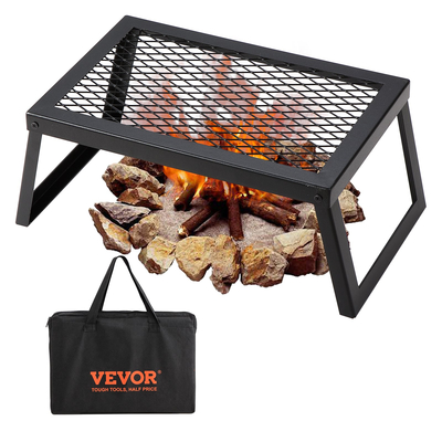 VEVOR Πτυσσόμενη ψησταριά Campfire Φορητή ψησταριά Camping Fire Pit Steel Υπαίθριο πικνίκ μπάρμπεκιου