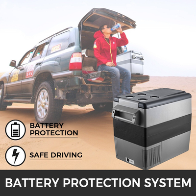 VEVOR Car Refrigerator 55L Compressor Portable Μικρό Ψυγείο Αυτοκινήτου Ψυγείο Καταψύκτης Vehicle Car Truck RV Boat Mini Electric Cooler for Driving Travel Fishing Outdoor and Home