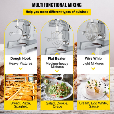 Ηλεκτρικός αναμίκτης στάσεων τροφίμων αναμίκτης 1100ηλεκτρικός αναμίκτης ζύμης κατασκευαστής 220διευθετήσιμος εμπορικός αναμίκτης αναμίκτης για την εμπορική χρήση κουζινών