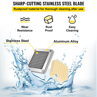 VEVOR Κόφτης τηγανιτούρας Αντικατάσταση λεπίδας &amp; μπλοκ ώθησης 1/4 ίντσας 3 τεμάχια