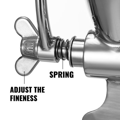 Χειροκίνητος μύλος κόκκων Χειροκίνητος μύλος κόκκων από ανοξείδωτο ατσάλι Χειροκίνητος μύλος καφέ