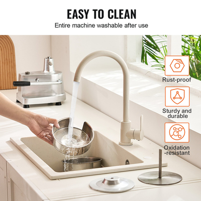 Εμπορική μηχανή μπιφτέκι για μπιφτέκια VEVOR, Μηχάνημα μπιφτέκι για χάμπουργκερ 150 mm/6 ιντσών, Μηχάνημα πρέσας για μπολ μπιφτέκι από ανοξείδωτο ατσάλι βαρέως τύπου τροφίμων, Επεξεργαστής μορφοποίησης κρέατος κουζίνας με χαρτιά μπιφτέκι 1000 τμχ.