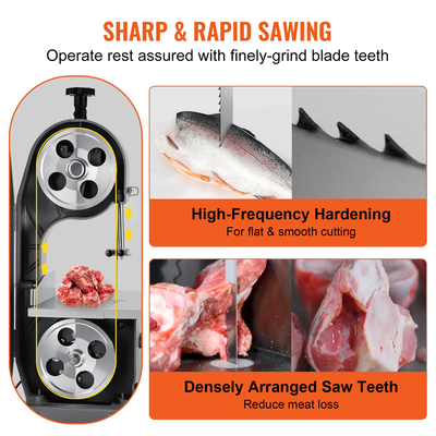 Λάμα πριονιού VEVOR για κοπή οστών κρέατος 65