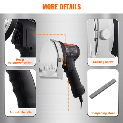 VEVOR Ηλεκτρικό μαχαίρι Shawarma Τουρκικό Doner Kebab Gyro Cutter με 2 λεπίδες