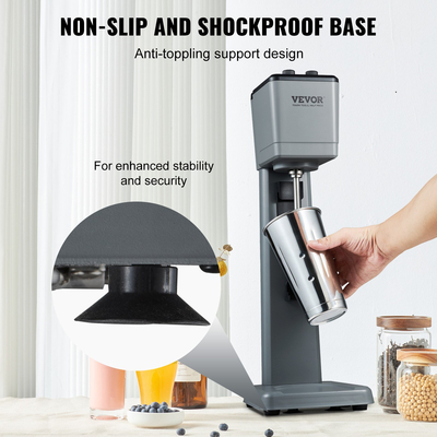 Μηχάνημα μίξερ VEVOR Milkshake Maker 375W Μπλέντερ τσαγιού από ανοξείδωτο χάλυβα Drink Milk Milk