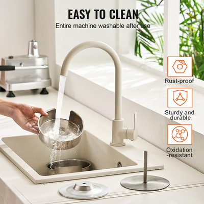 Εμπορική μηχανή μπιφτέκι για μπιφτέκια VEVOR, Μηχάνημα μπιφτέκι για χάμπουργκερ με 3 μετατρέψιμα καλούπια (4/5/6 ιντσών), μηχανή πρέσας από ανοξείδωτο χάλυβα βαρέως τύπου, επεξεργαστής μορφοποίησης κρέατος με 1500 τεμ.