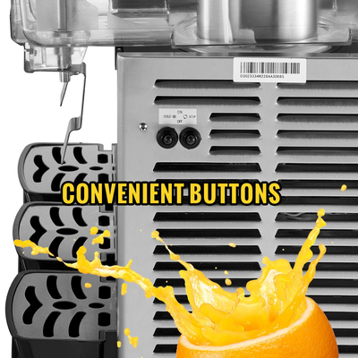 VEVOR Commercial Cold Beverage Dispenser Ανοξείδωτος χάλυβας Fruit Juice Beverage Dispenser 3 Tanks 9,6 Gallon Δοχείο παγωμένου τσαγιού εξοπλισμένο με ελεγκτή θερμοστάτη