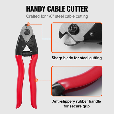 Καλώδιο κιγκλιδώματος καταστρώματος VEVOR T316, συρματόσχοινο 1/8&quot; από ανοξείδωτο χάλυβα 300 πόδια με κιτ κοπής, 7x7 Strands Κατασκευή θαλάσσιου αεροσκάφους Κατηγορία για φράχτη κουπαστή σκάλας καταστρώματος σε εξωτερικούς χώρους