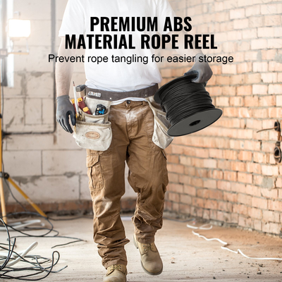 VEVOR Arborist Tree Climbing Rope Braided Nylon Rope 3/16&quot; x 250&#039; 32-Strand