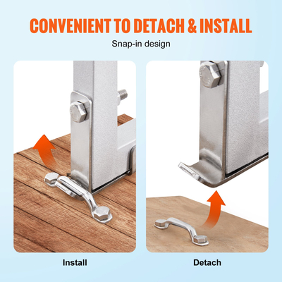 Σκάλα VEVOR Dock, αφαιρούμενη 5 σκαλοπάτια, χωρητικότητα φόρτωσης 500 lbs, σκάλα σκάφους Pontoon από κράμα αλουμινίου με πλατύ σκαλοπάτι 3,1&#039;&#039; &amp; αντιολισθητικό ελαστικό χαλάκι, εύκολη εγκατάσταση για επιβίβαση σε πλοίο/λίμνη/πισίνα/θαλάσσιο