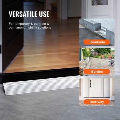 VEVOR ράμπα κατωφλίου πόρτας, 1" ανύψωση, χωρητικότητα φόρτωσης 800 lbs, ράμπα πόρτας για αναπηρικά αμαξίδια, ράμπα κατωφλίου αλουμινίου για πόρτες, ρυθμιζόμενη αρθρωτή ράμπα κατωφλίου για αναπηρικά αμαξίδια, σκούτερ, ηλεκτρικές καρέκλες