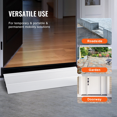 VEVOR ράμπα κατωφλίου πόρτας, 2" ανύψωση, χωρητικότητα 800 λίβρες, ράμπα πόρτας για αναπηρικά αμαξίδια, ράμπα κατωφλίου αλουμινίου για πόρτες, ρυθμιζόμενη αρθρωτή ράμπα κατωφλίου για αναπηρικά καροτσάκια, σκούτερ, ηλεκτρικές καρέκλες