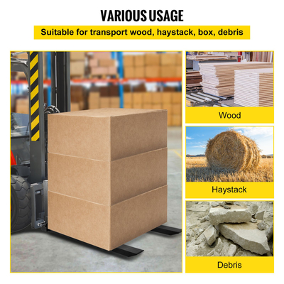 VEVOR 3 Point Hitch Pallet Fork 2000lbs, Fork Attachment for Category 1 Tractor, 25,5&#039;&#039;x22&#039;&#039;x41&#039;&#039;, Steel Tractor Heavy Equipment Attachment, for Tractor, Skid Steer Loader