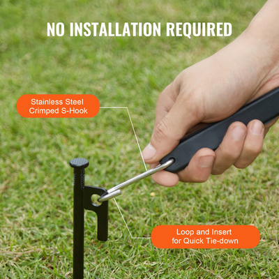 VEVOR 50 Pcs Flat Bungee Cord Set 19,8 mm Ιμάντες βαρέως τύπου Bungee με S-Hook