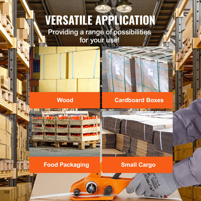 Κιτ ιμάντων VEVOR με εργαλείο τάνυσης ταινίας, Εργαλείο στεγανοποίησης λωρίδων, λωρίδα PP μήκους 3280 ποδιών, μεταλλικές σφραγίδες 1000, Συσκευασία παλέτας Κιτ ιμάντων ταινίας Ταινίες συσκευασίας Ταινίες συσκευασίας για συσκευασία