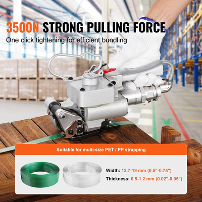 Μηχάνημα χειρός ιμάντων εργαλείων πεπιεσμένου αέρα VEVOR για PP/PET 1/2&quot;-3/4