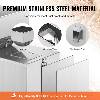 VEVOR Powder Filling Machine, 0,002-0,22lbs/1-100g, Automatic Intelligent Particle Weighting Filling Machine, Bottle Bag Powder Filler Particle Dispenser for Tea Seeds Grains Powder Flour Beans Glitter