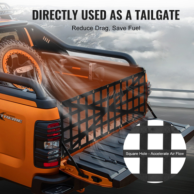 VEVOR Δίχτυ πίσω πόρτας Pickup Truck 54&quot; x 18&quot; Ρυθμιζόμενο σχέδιο σταυρού