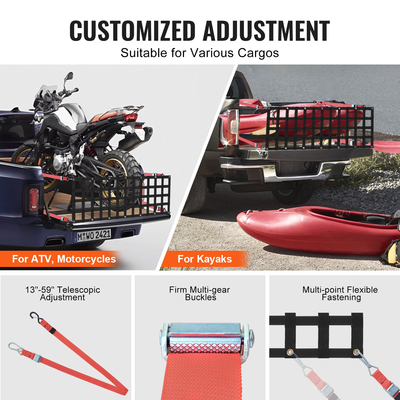 VEVOR Δίχτυ πίσω πόρτας Pickup Truck Δίχτυ πίσω πόρτας 54&quot; x 18&quot; Ρυθμιζόμενο για φορτηγά