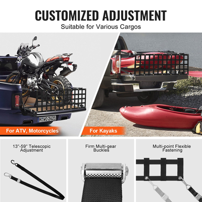 VEVOR Δίχτυ πίσω πόρτας Pickup Truck Tailgate Net 60&quot; x 18&quot; για φορτηγά πλήρους μεγέθους