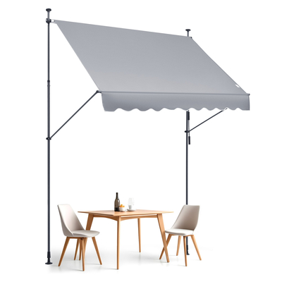 VEVOR 98x47&quot; Τέντα Αίθριου Πτυσσόμενη Τέντα ηλίου με λαβή μανιβέλας