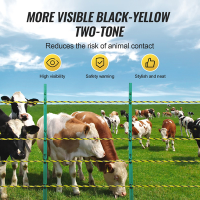 VEVOR 1640Ft 500M Electric Fence Wire περίφραξη Polywire Horse Cattle Livestock