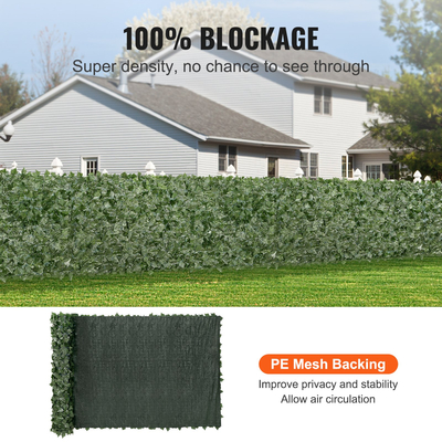 VEVOR Ivy Privacy Fence, Τεχνητή πράσινη οθόνη τοίχου 1,5 x 4m, Greenery Ivy Fence με υφασμάτινη επένδυση και ενισχυμένη άρθρωση, Faux Hedges Διακόσμηση αμπελόφυλλων για εξωτερικό κήπο, αυλή, μπαλκόνι