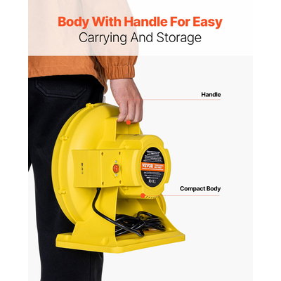 VEVOR Inflatable Bounce House Blower 0.8&amp;1HP 750W για Commercial Bounce House