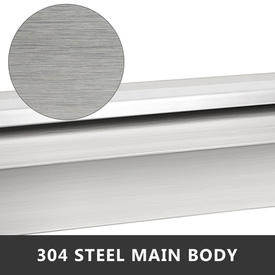 VEVOR Σιντριβάνι πισίνας με καταρράκτη από ανοξείδωτο ατσάλι 17,7 x 4,5 x 3,1 ιντσών Ορθογώνιο σιντριβάνι πισίνας με λωρίδα LED φωτός από ανοξείδωτο ατσάλι, καταρράκτη καταρράκτη για κολύμβηση σε λίμνη