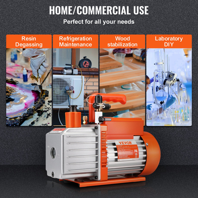 Αντλία κενού VEVOR 5 CFM Αντλία κενού κλιματισμού Αντλία κενού 2 σταδίων Περιστροφικό πτερύγιο HVAC