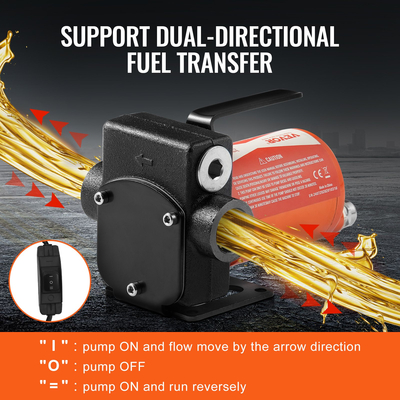 Αντλία μεταφοράς καυσίμου VEVOR 12V 5 GPM 1/10 HP Αντλία Diesel with Auto Fuel Nozzle