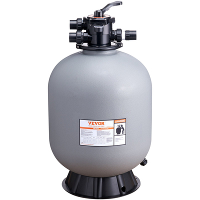 Φίλτρο άμμου VEVOR, 24 ιντσών, ταχύτητα ροής έως 65 GPM, Σύστημα φίλτρου άμμου πάνω από την εσωτερική πισίνα με βαλβίδα πολλαπλών θυρών 7 κατευθύνσεων, φίλτρο, πλύση, ξέπλυμα, ανακυκλοφορία, απόβλητα, χειμώνας, κλειστές λειτουργίες