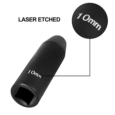 Δεσμεύσεις αντίκτυπου που τίθενται 1/2 κίνηση 26 ίντσών Μετρικό 10Βαθύ 6-σημείο σύνολο