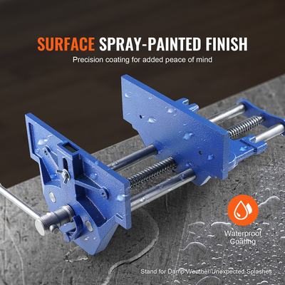 Μέγγενη Ξυλουργικής VEVOR, μέγγενη πάγκου επεξεργασίας ξύλου 13 ιντσών, μέγγενη από χυτοσίδηρο βαρέως τύπου για πάγκο εργασίας πλάτος σιαγόνων 10,6 ιντσών, με μοχλό γρήγορης απελευθέρωσης για επεξεργασία ξύλου, κοπή και διάτρηση