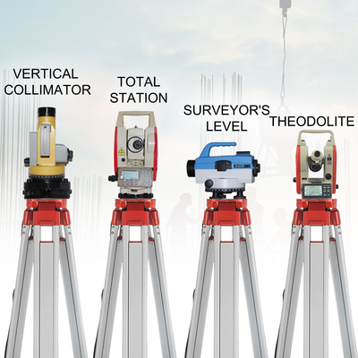 Τρίποδο αλουμινίου &amp; 5m Survey Leveling Staff for Laser Level /Dumpy Tripod 1,65m