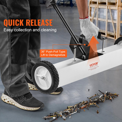 Μαγνητικό σάρωθρο VEVOR 24 ιντσών με τηλεσκοπικό μαγνητικό εργαλείο παραλαβής τροχών
