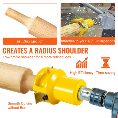 VEVOR Tenon Cutter, 1,5&amp;quot; / 38 mm διάμετρος, Premium κόφτης επίπλων από αλουμίνιο &amp;amp; ατσάλι, με διπλές καμπύλες λεπίδες και βίδες με κουμπιά Home Master Kit, Εμπορικό εργαλείο ξυλουργικής για αρχάριους στο σπίτι