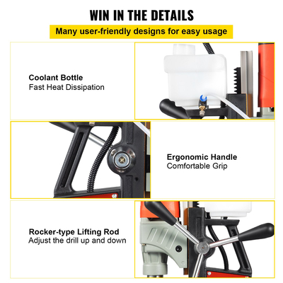 Μαγνητικό τρυπάνι 1200διάμετρος διάτρησης, 2922φορητός ηλεκτρικός πρές τρυπανιών με μεταβλητή ταχύτητα, 580 μηχανή διατρήσεων για οποιαδήποτε βελτίωση επιφάνειας και σπιτιού