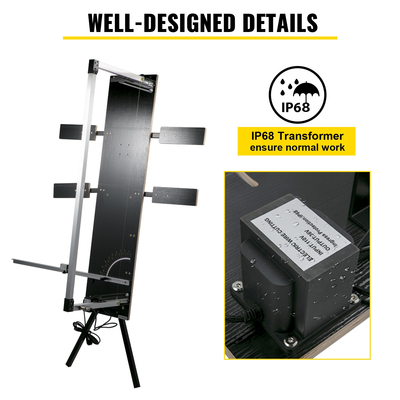 Μηχάνημα κοπής φελιζόλ VEVOR 42 cm Μέγ. Πάχος κοπής Αφρώδες κόφτη 134 cm Μέγ. Μήκος κοπής Hot Wire Foam Cutter 0-90° Styrofoam Cutter Έξι καλώδια θέρμανσης με βάση για αφρούς κοπής Pearl Cotton