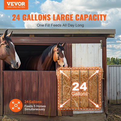 VEVOR Livestock Hay Feeder 2 Packs 24 Galllons Επιτοίχια σχάρα κατσίκας