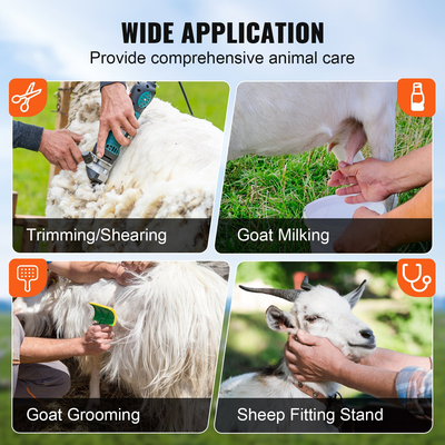 Βάση στολισμού VEVOR Livestock Βάση κοπής για κατσίκες με κεφαλή θηλιάς μύτης